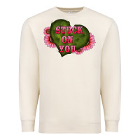 Sandshell valentine's day stuck on you heart sunflowers Premium Sweatshirt - RanaPortraitStore