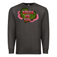 Smoke valentine's day stuck on you heart sunflowers Premium Sweatshirt - RanaPortraitStore