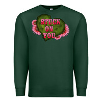 Sports Green valentine's day stuck on you heart sunflowers Premium Sweatshirt - RanaPortraitStore