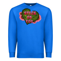 True Royal valentine's day stuck on you heart sunflowers Premium Sweatshirt - RanaPortraitStore