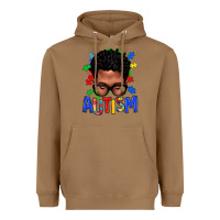 Toasted Coconut autism afro man Heavyweight Hoodie - texasbilliewilder