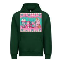 Forest Green pink christmas coffee Urban Hoodie - Jasminsmagicworld