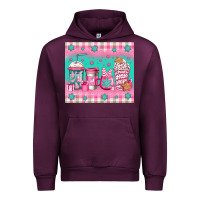 Mauve Wine pink christmas coffee Urban Hoodie - Jasminsmagicworld