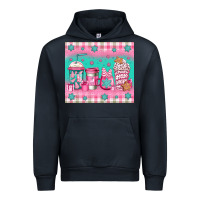 Navy pink christmas coffee Urban Hoodie - Jasminsmagicworld