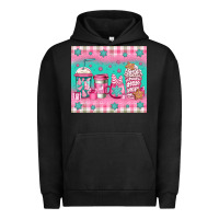 Pigment Black pink christmas coffee Urban Hoodie - Jasminsmagicworld