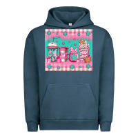 Pigment Midnight Navy pink christmas coffee Urban Hoodie - Jasminsmagicworld