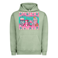 Pigment Oil Green pink christmas coffee Urban Hoodie - Jasminsmagicworld