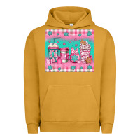 Pigment Peanut Butter pink christmas coffee Urban Hoodie - Jasminsmagicworld