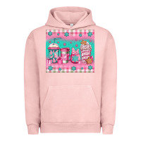 Pigment Salmon pink christmas coffee Urban Hoodie - Jasminsmagicworld
