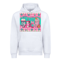 White pink christmas coffee Urban Hoodie - Jasminsmagicworld