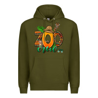 Army Green zoo crew Premium Hoodie - AdoDesignShop