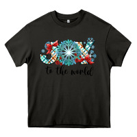 Asphalt Joy to the World Heavy Core Tee - CowhideDigitalArt