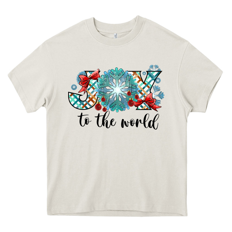 Joy To The World Heavy Core Tee by CowhideDigitalArt | Teevron