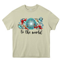 Mossy Joy to the World Heavy Core Tee - CowhideDigitalArt