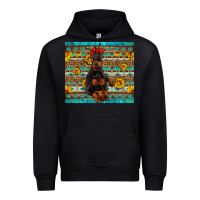 Black doberman with western background Urban Hoodie - Artiststas