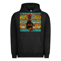 Pigment Black doberman with western background Urban Hoodie - Artiststas