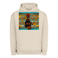 Pigment French Oak doberman with western background Urban Hoodie - Artiststas