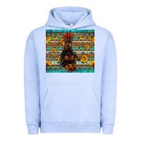 Pigment Grape Ice doberman with western background Urban Hoodie - Artiststas
