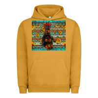 Pigment Peanut Butter doberman with western background Urban Hoodie - Artiststas