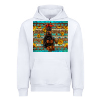 White doberman with western background Urban Hoodie - Artiststas