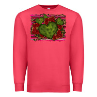 Cardinal Valentine Cactus Heart with Roses Premium Sweatshirt - RanaPortraitStore