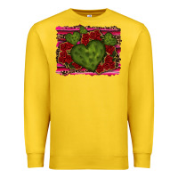 Lemon Valentine Cactus Heart with Roses Premium Sweatshirt - RanaPortraitStore