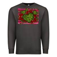 Smoke Valentine Cactus Heart with Roses Premium Sweatshirt - RanaPortraitStore