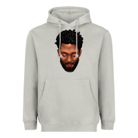 Moon Dust bearded black man portrait Heavyweight Hoodie - texasbilliewilder