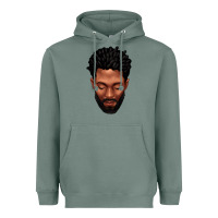 Sage bearded black man portrait Heavyweight Hoodie - texasbilliewilder