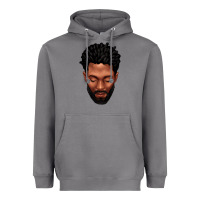 Storm bearded black man portrait Heavyweight Hoodie - texasbilliewilder