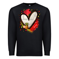 Black fruits and volleyball heart Premium Sweatshirt - Zillion Design Studio