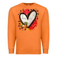 Fruits And Volleyball Heart Premium Sweatshirt | Teevron