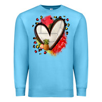 Ocean Blue fruits and volleyball heart Premium Sweatshirt - Zillion Design Studio