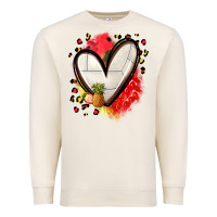 Sandshell fruits and volleyball heart Premium Sweatshirt - Zillion Design Studio