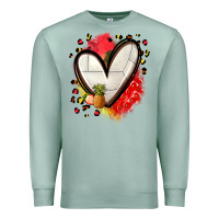 Seafoam fruits and volleyball heart Premium Sweatshirt - Zillion Design Studio