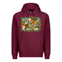 Burgundy Fall pumpkin Premium Hoodie - Artiststas