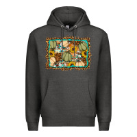 Charcoal Heather Fall pumpkin Premium Hoodie - Artiststas