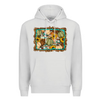 Dove Grey Fall pumpkin Premium Hoodie - Artiststas