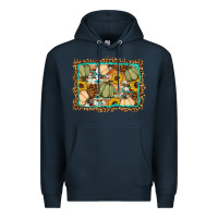Navy Fall pumpkin Premium Hoodie - Artiststas