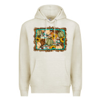 Oatmeal Heather Fall pumpkin Premium Hoodie - Artiststas