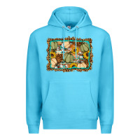 Ocean Blue Fall pumpkin Premium Hoodie - Artiststas