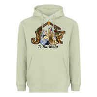 Matcha Joy To The World Baby Jesus Christmas Heavyweight Hoodie - RanaPortraitStore