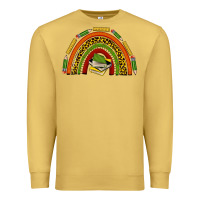 Antique Gold black history teacher rainbow Premium Sweatshirt - texasbilliewilder