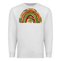Oatmeal Heather black history teacher rainbow Premium Sweatshirt - texasbilliewilder