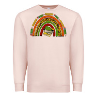 Pale Pink black history teacher rainbow Premium Sweatshirt - texasbilliewilder
