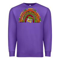 Purple black history teacher rainbow Premium Sweatshirt - texasbilliewilder