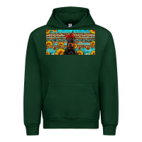 Forest Green doberman with sunflowers license plate Urban Hoodie - Artiststas