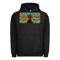 Pigment Black doberman with sunflowers license plate Urban Hoodie - Artiststas