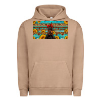 Pigment Burro doberman with sunflowers license plate Urban Hoodie - Artiststas