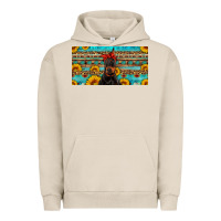 Pigment French Oak doberman with sunflowers license plate Urban Hoodie - Artiststas
